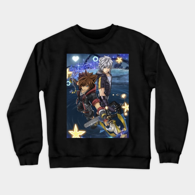 Sora and Riku KH3 Crewneck Sweatshirt by BlazeManga